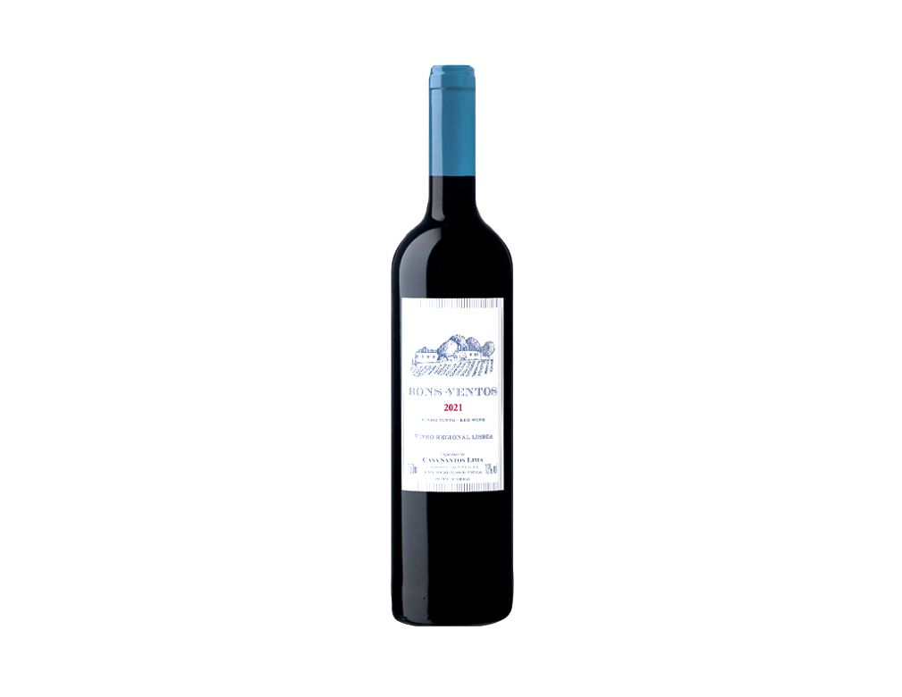 VINHO PORTUGUÊS TINTO SECO BONS VENTOS 750 ML (CX 6 UN)
